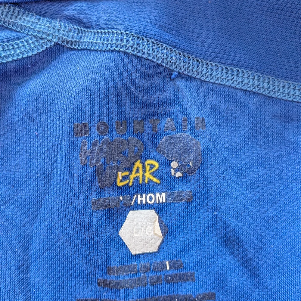 Mountain Hardwear Blue Long Sleeve 1/4 Zip Pullover – Size L #185 - Picture 3 of 7